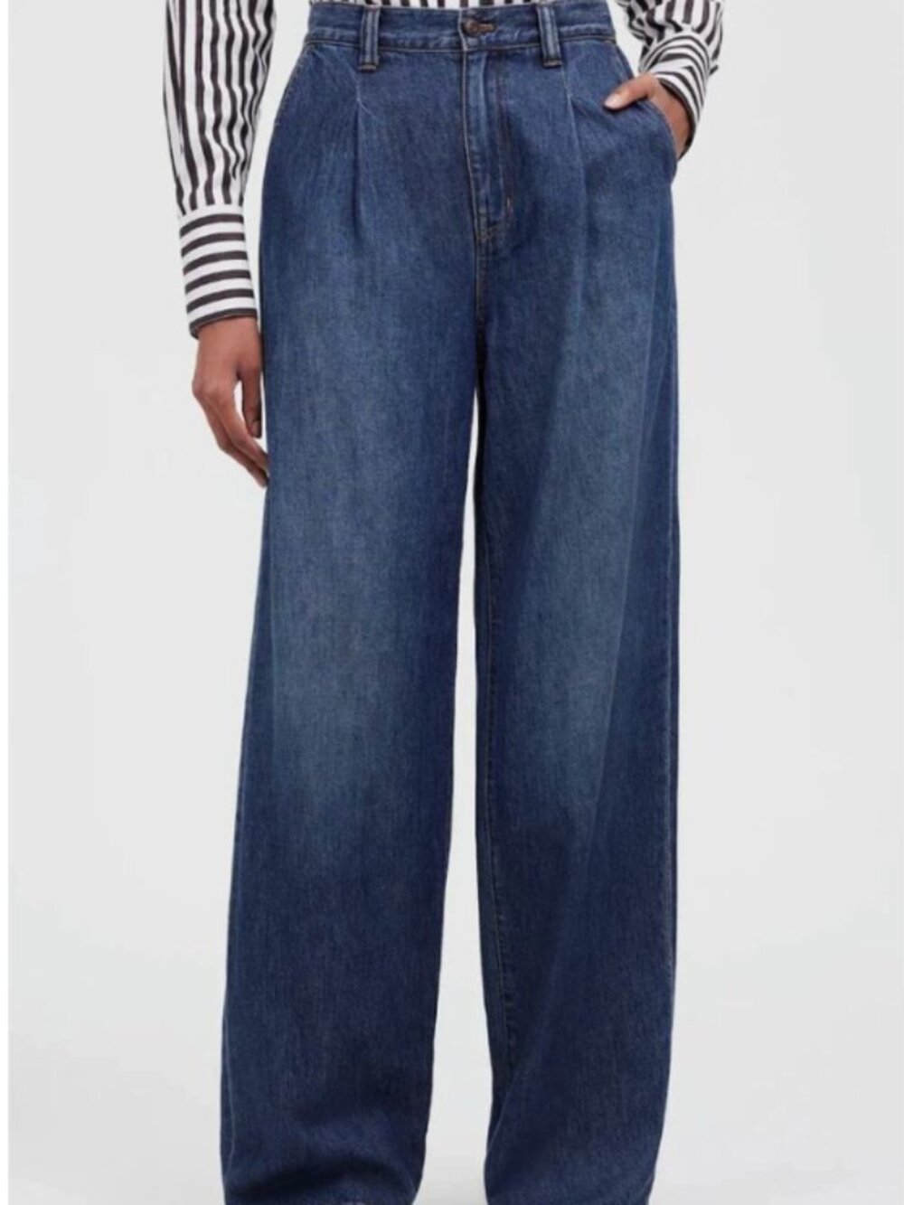 Madewell The Harlow Wide-Leg Jean Airy Denim